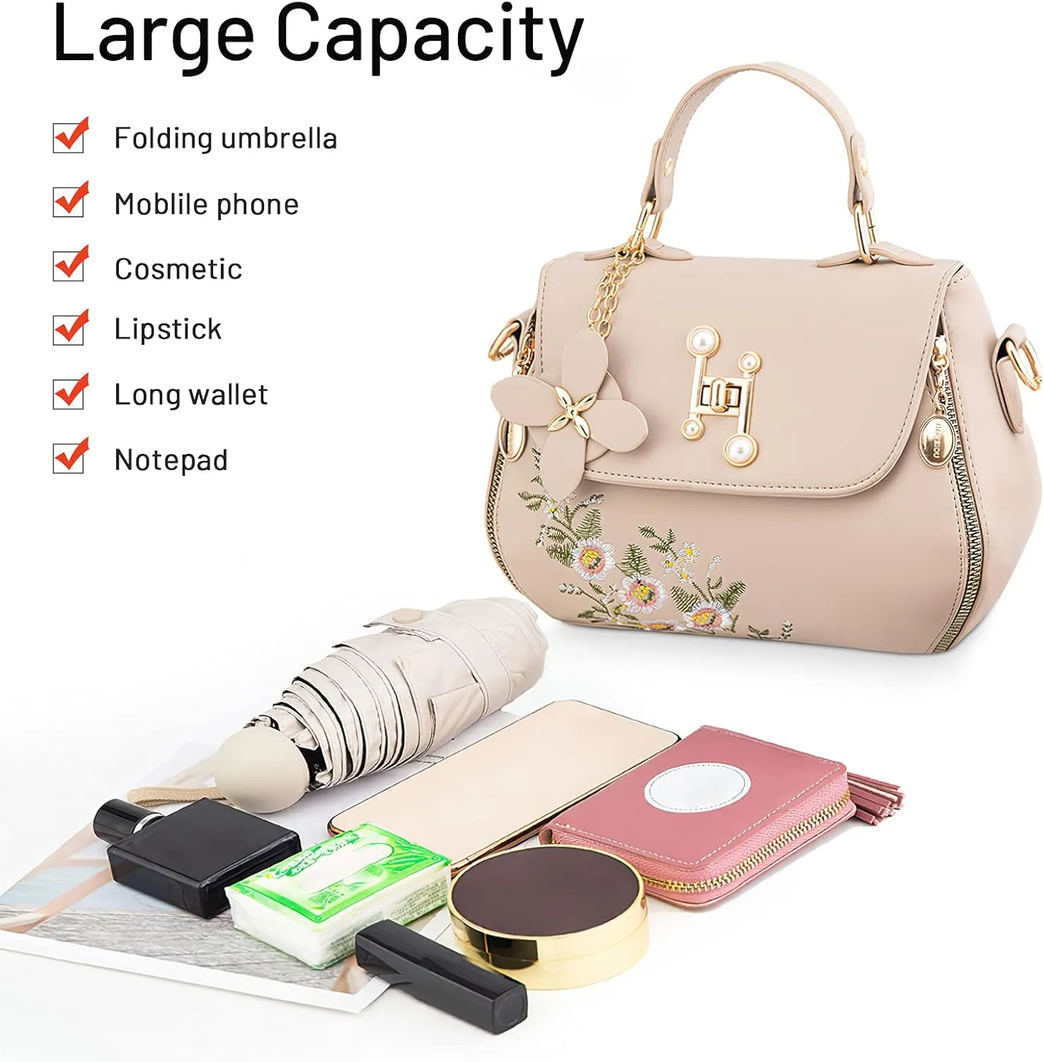 Women Handbag Casual Messenger Bag Ladies Shoulder Bag Work Travel