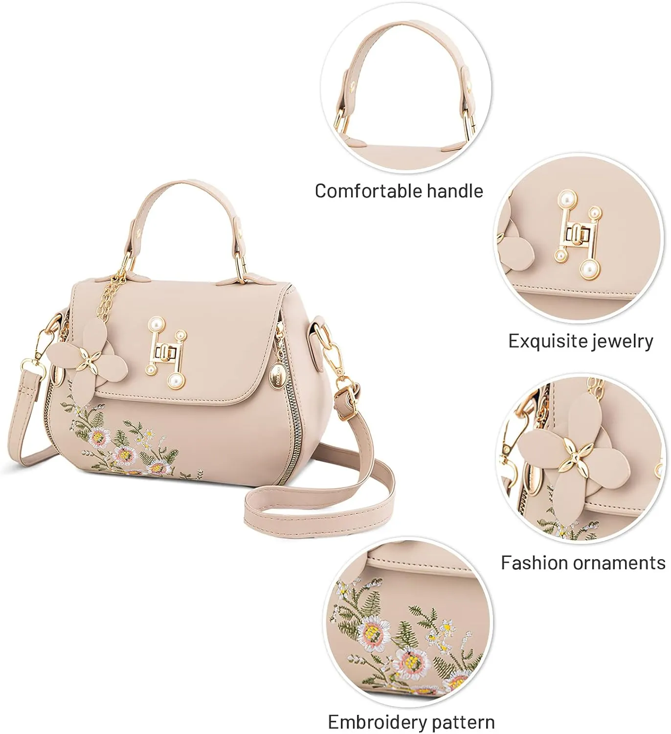 Women Handbag Casual Messenger Bag Ladies Shoulder Bag Work Travel