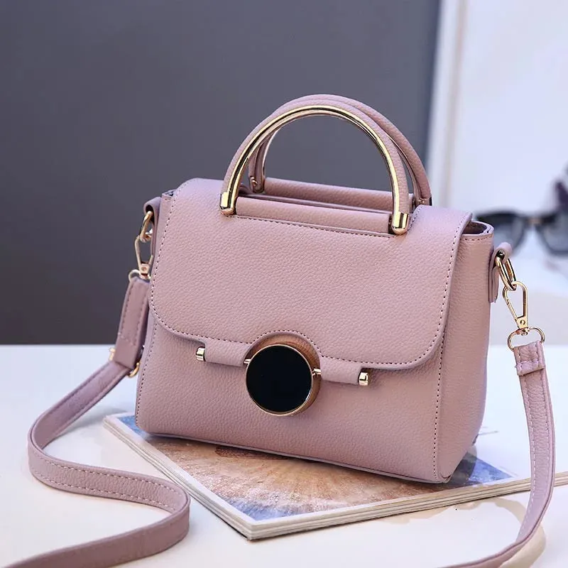 Women Handbag New Fashion Shoulder Bags For Lady Solid Totes Cute Shopping Messenger Bag Lock Black Red Color Hand Bags