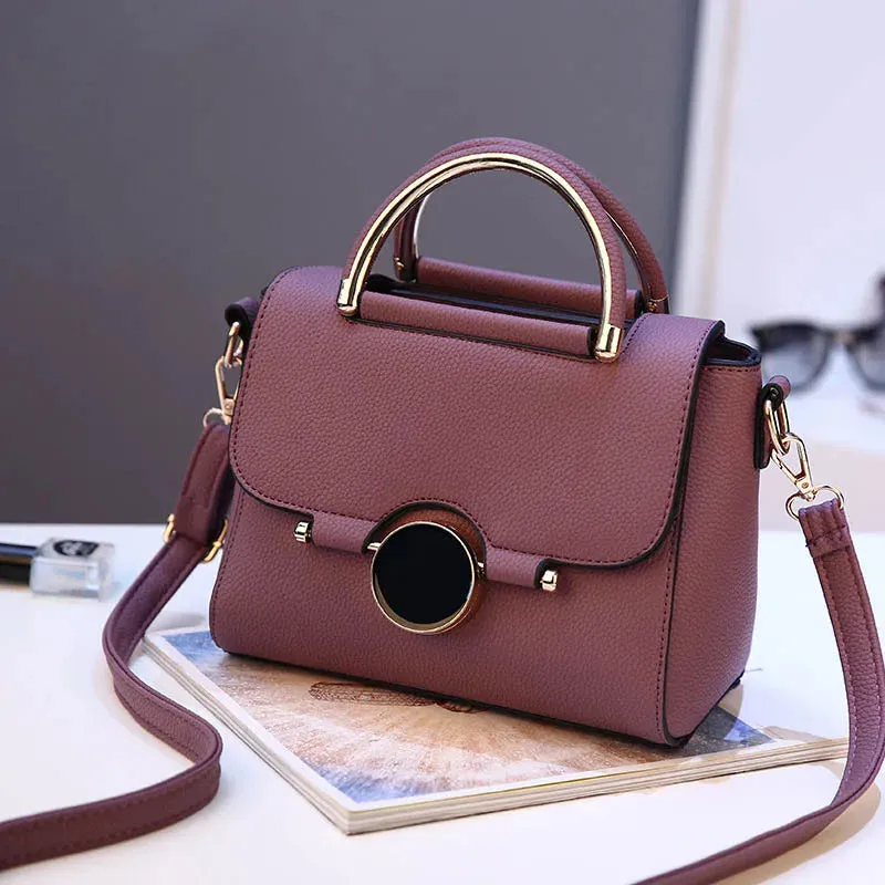Women Handbag New Fashion Shoulder Bags For Lady Solid Totes Cute Shopping Messenger Bag Lock Black Red Color Hand Bags