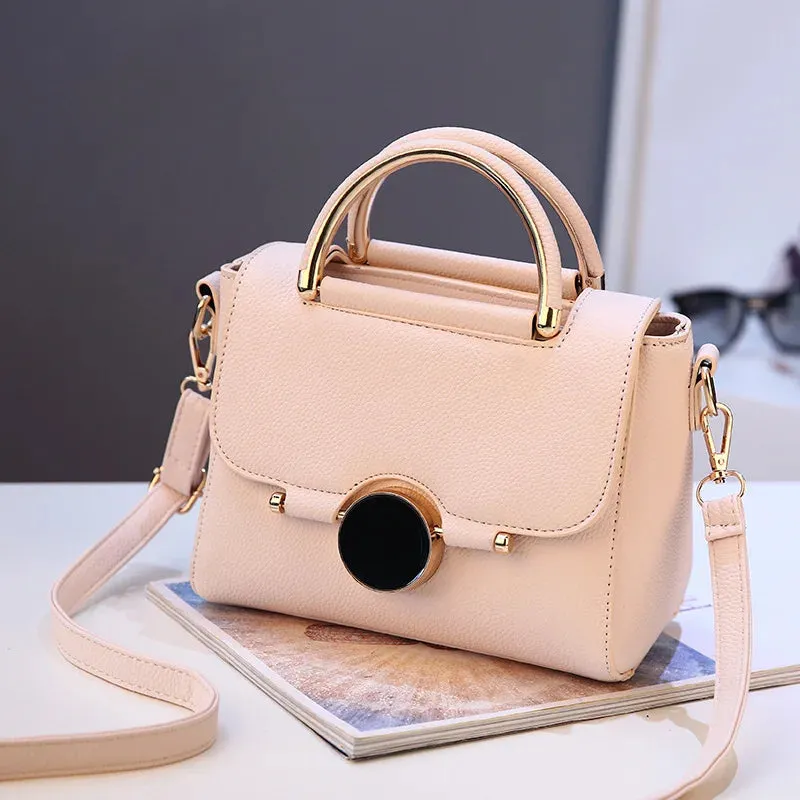 Women Handbag New Fashion Shoulder Bags For Lady Solid Totes Cute Shopping Messenger Bag Lock Black Red Color Hand Bags