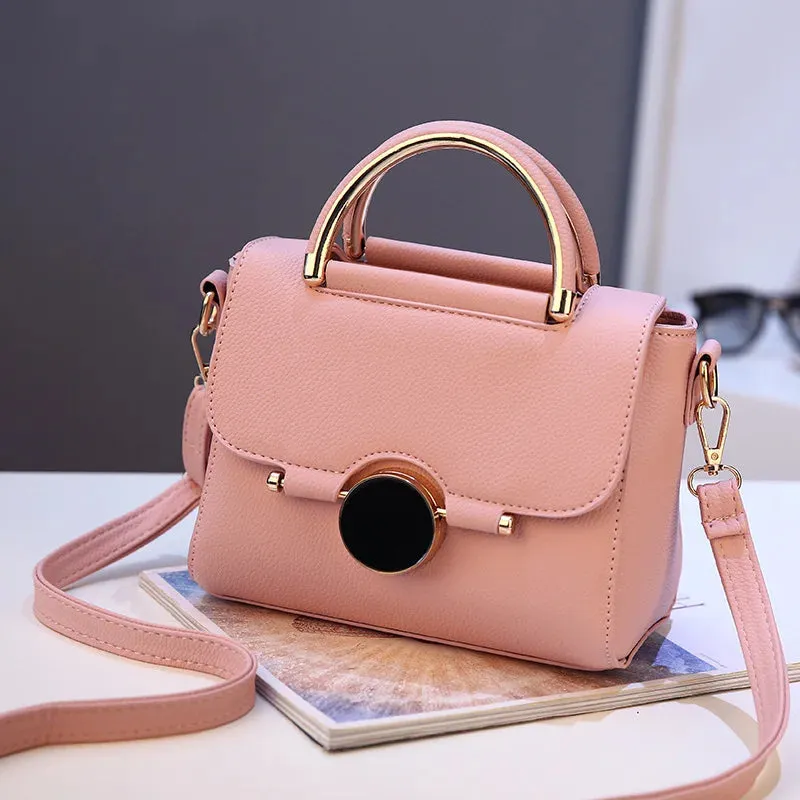 Women Handbag New Fashion Shoulder Bags For Lady Solid Totes Cute Shopping Messenger Bag Lock Black Red Color Hand Bags