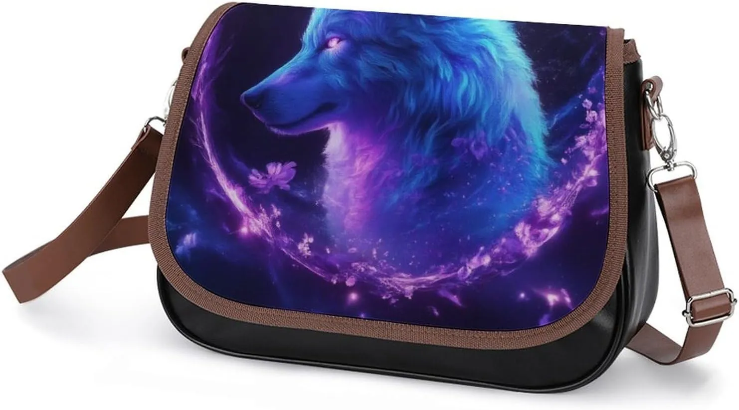 Womens Casual Crossbody Bag, Small PU Leather Shoulder Bag Travel Messenger Bags