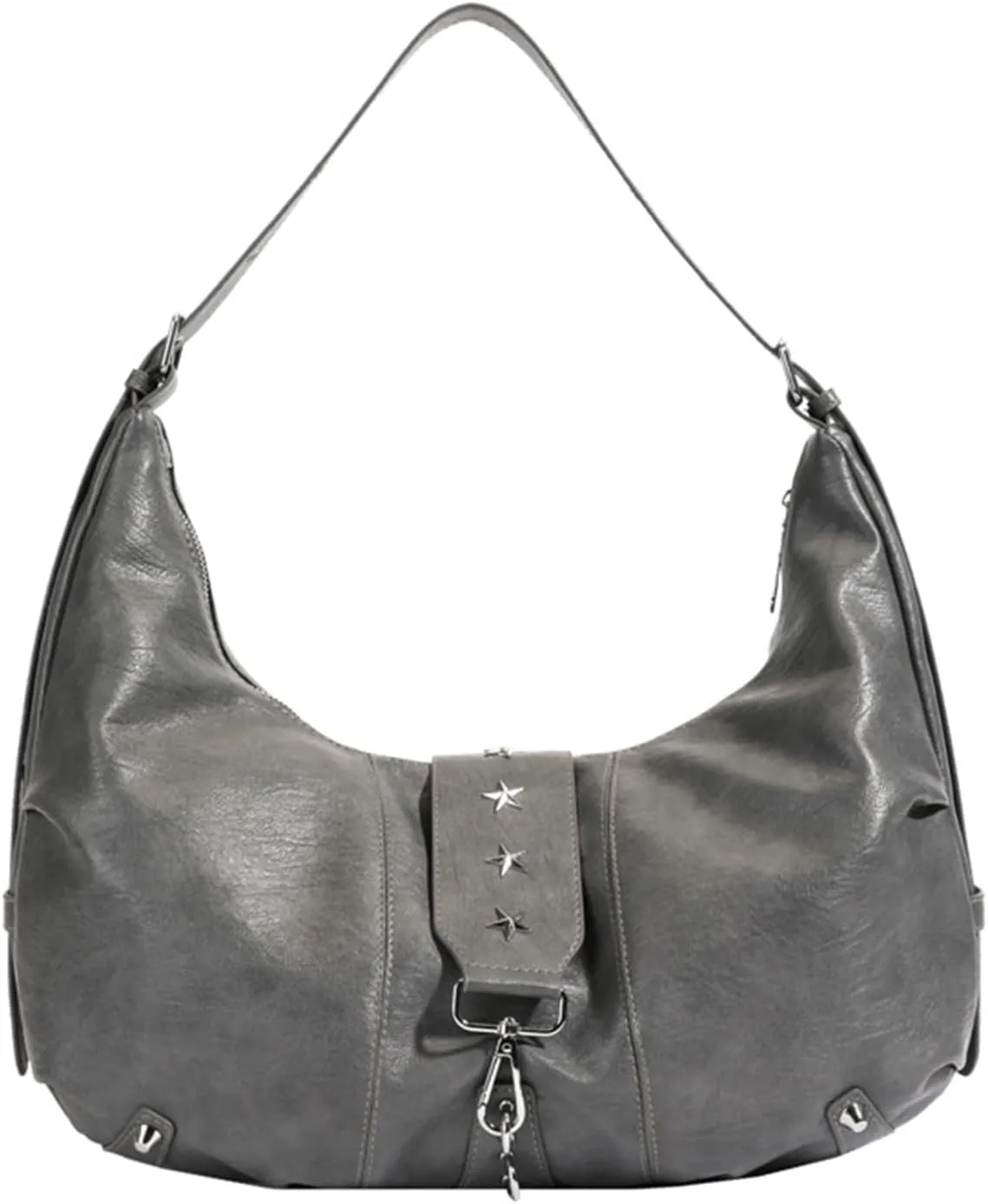 Women's Crescent Shoulder Bag Retro 90s Handbag PU Leather Crossbody Bag Fashion Messenger Bag Tote Bag