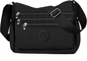 Women's Crossbody Bag, Shoulder Bag, Waterproof Backpack Shoulder Bag, Lightweight Nylon Work Travel Bag, Messenger Bag