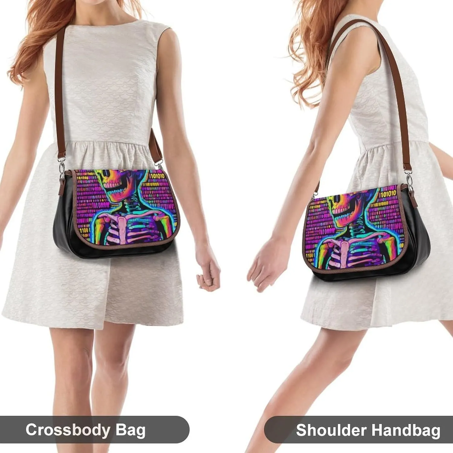 Womens Crossbody Purse Lightweight PU Leather Shoulder Bag Waterproof Messenger Bags