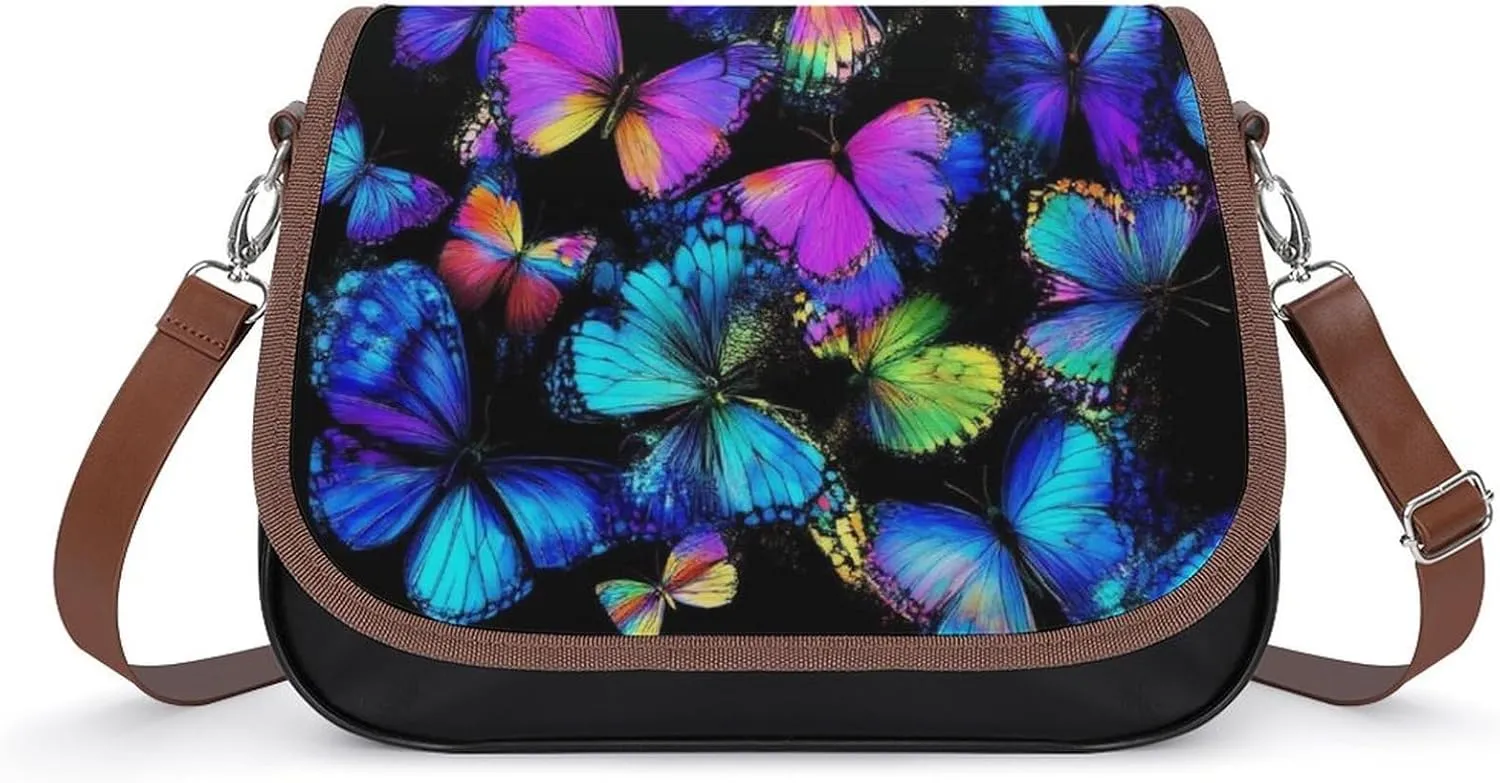Womens Crossbody Purse Lightweight PU Leather Shoulder Bag Waterproof Messenger Bags