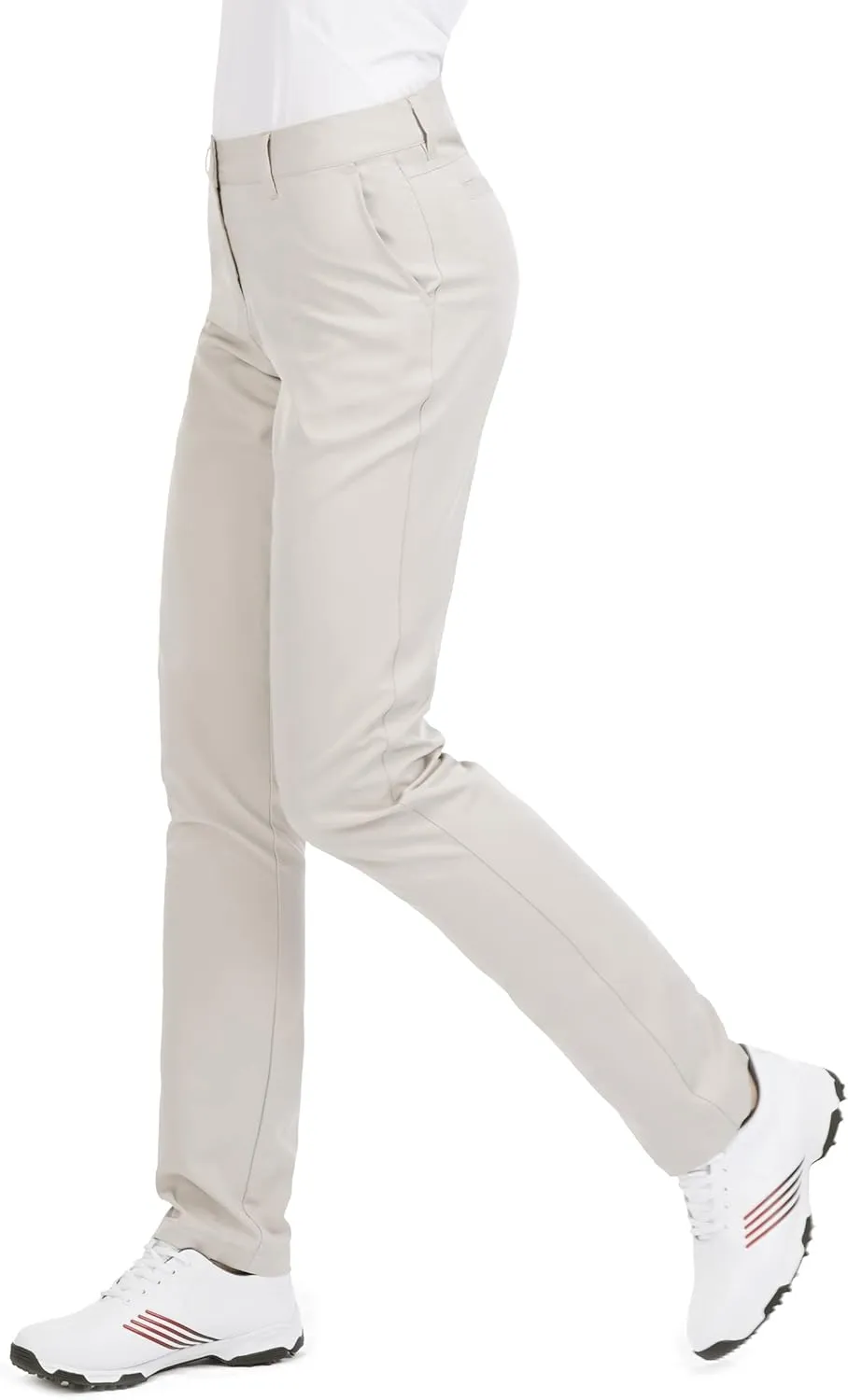 Women's Golf Pants Stretch Straight Lightweight Breathable Twill Work Chino Ladies Pants