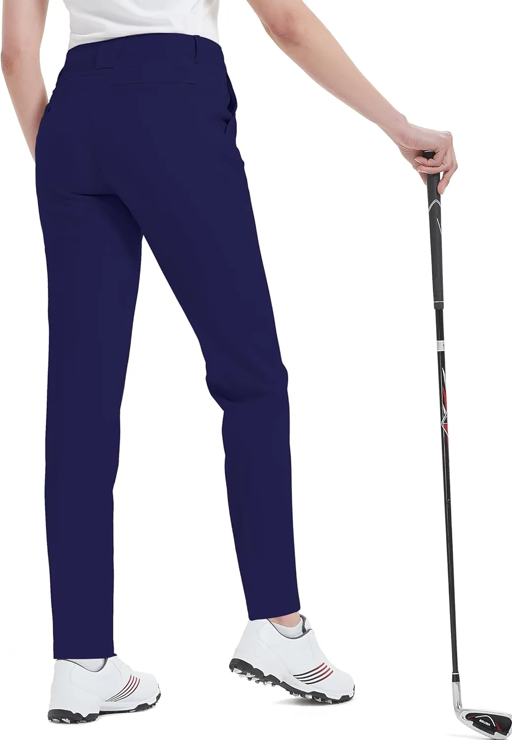 Women's Golf Pants Stretch Straight Lightweight Breathable Twill Work Chino Ladies Pants
