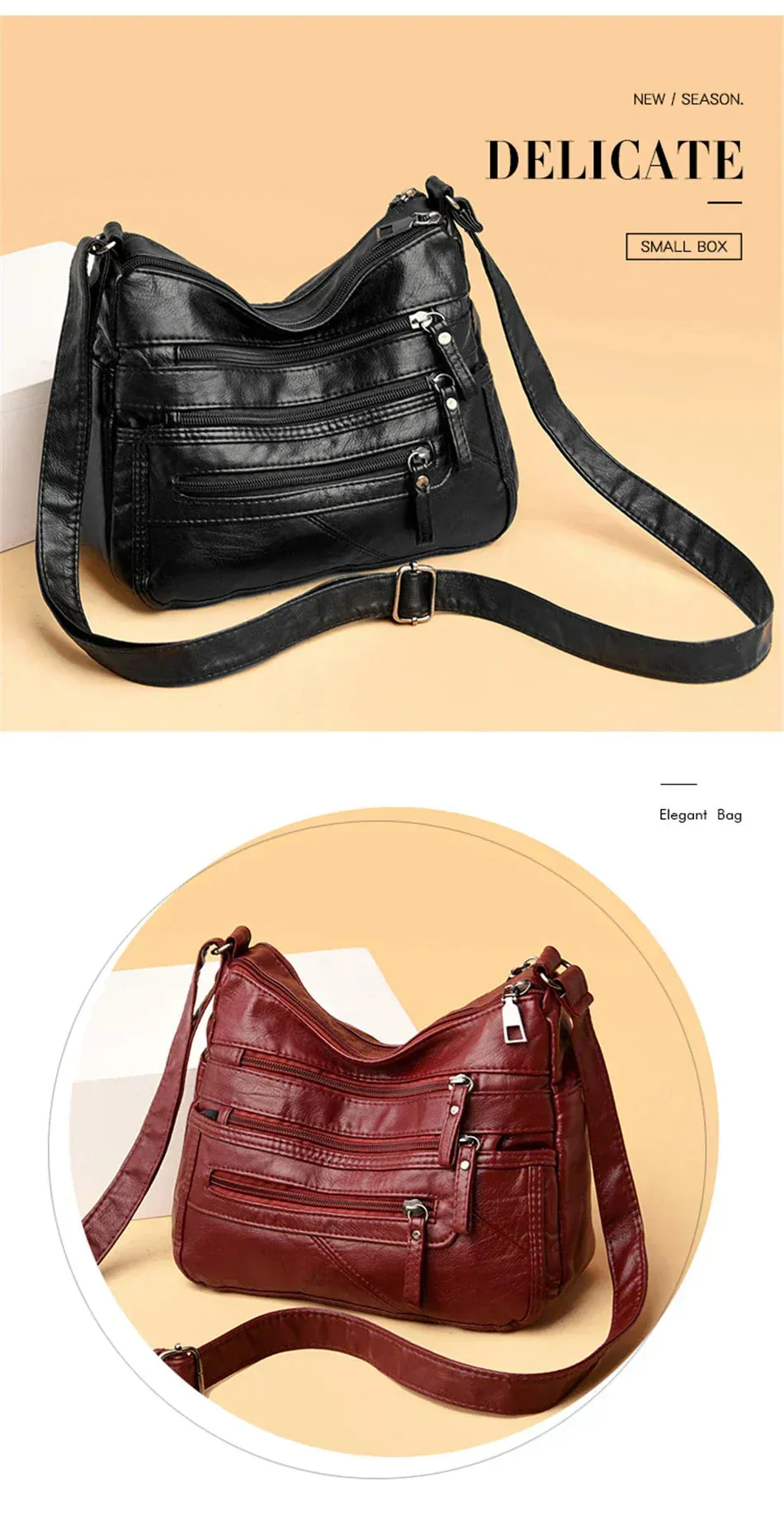 Women's Soft PU Leather Bag