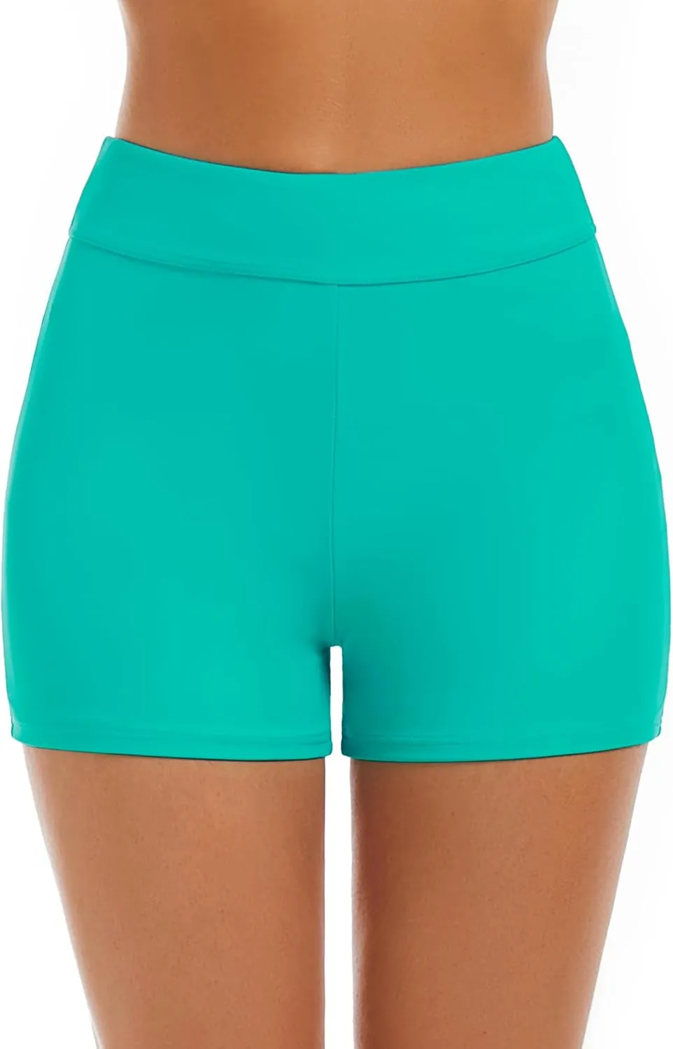 Women's Swim Shorts Tummy Control Bathing Suit Bottoms High Waisted Swimsuit Boyshort Swimwear Board Shorts