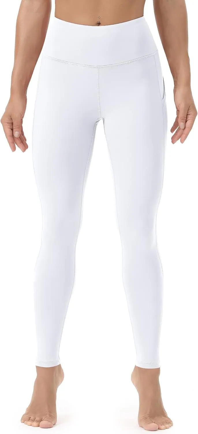 Women's Yoga Leggings with Pockets High Waist Athletic Running Workout Full Length Compression Yoga Pants
