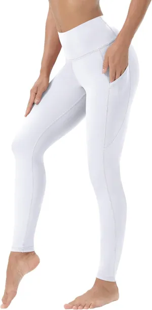 Women's Yoga Leggings with Pockets High Waist Athletic Running Workout Full Length Compression Yoga Pants