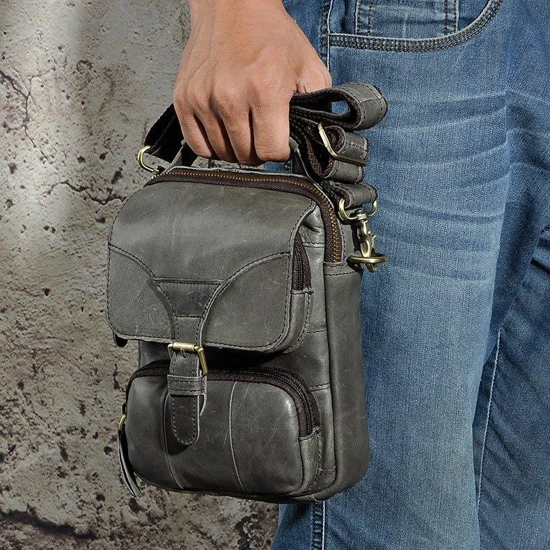 Woosir Vintage Dual-Use Messenger Shoulder Bag for Men