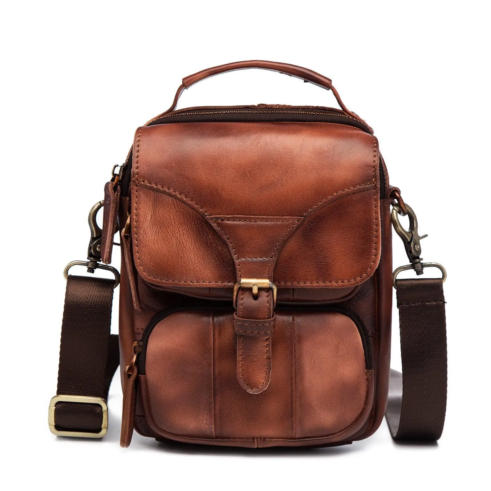 Woosir Vintage Dual-Use Messenger Shoulder Bag for Men