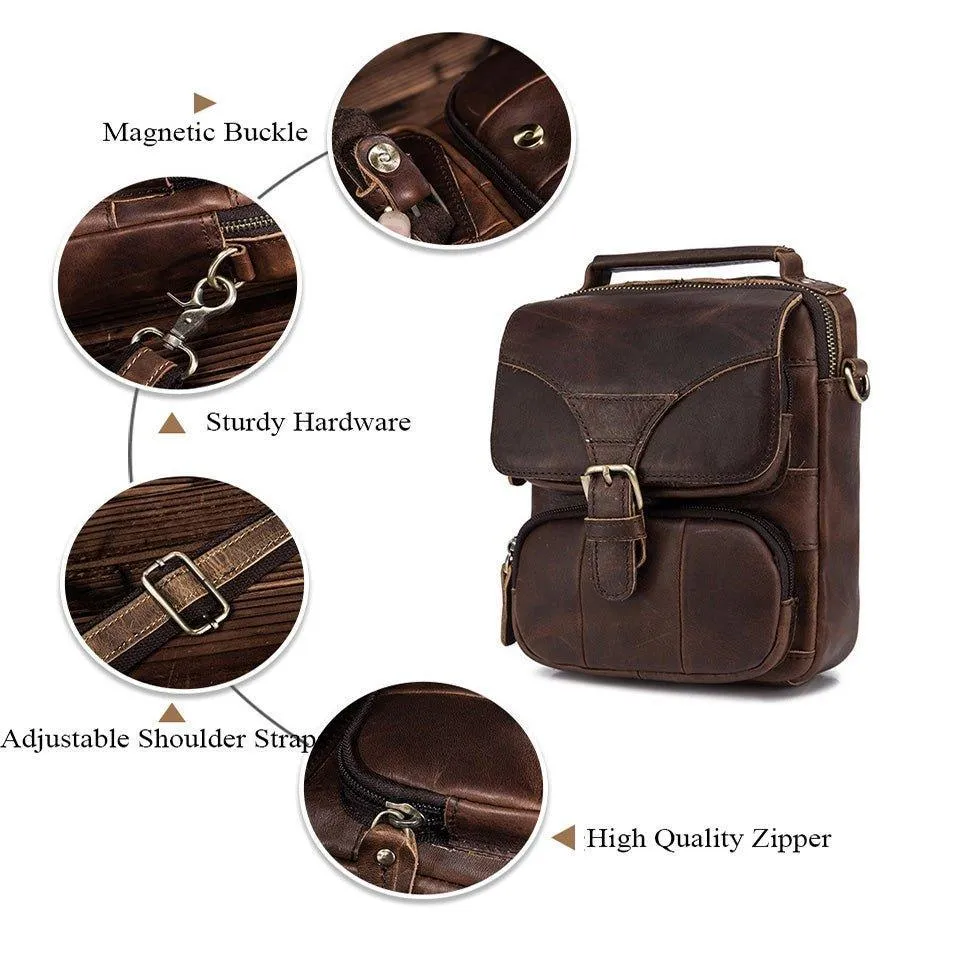 Woosir Vintage Dual-Use Messenger Shoulder Bag for Men