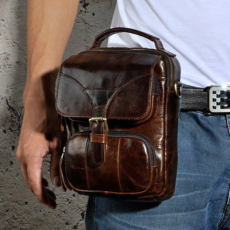 Woosir Vintage Dual-Use Messenger Shoulder Bag for Men