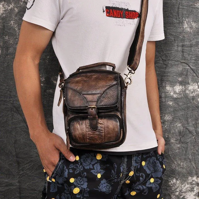 Woosir Vintage Dual-Use Messenger Shoulder Bag for Men
