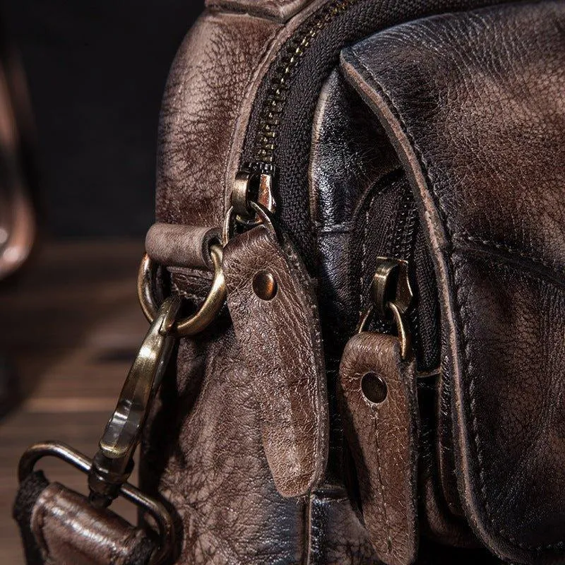 Woosir Vintage Dual-Use Messenger Shoulder Bag for Men