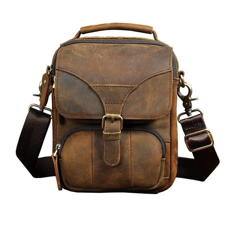 Woosir Vintage Dual-Use Messenger Shoulder Bag for Men