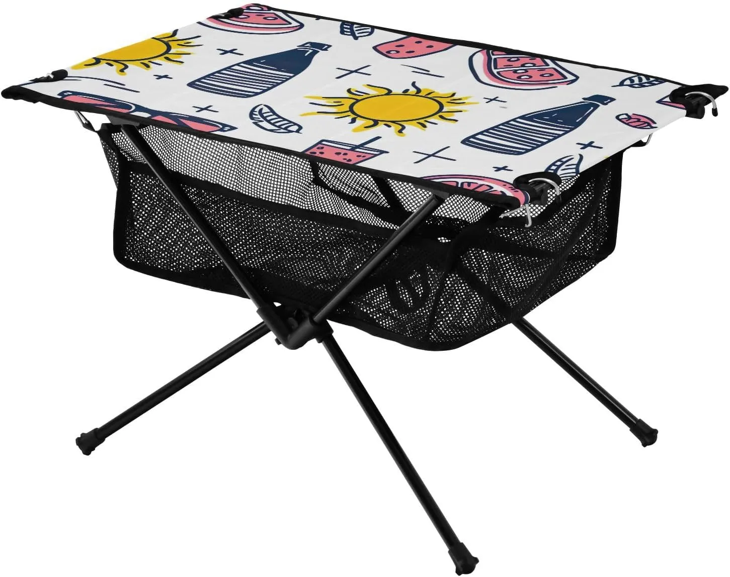 xigua Cool Summer Folding Camping Table,Portable Camp Table with Carry Bag Beach Table Folding Table for Picnic, Camp,Party,Travel312
