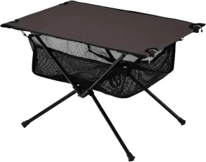 xigua Dark Brown Folding Camping Table,Portable Camp Table with Carry Bag Beach Table Folding Table for Picnic, Camp,Party,Travel24