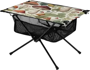 xigua Mushroom Folding Camping Table,Portable Camp Table with Carry Bag Beach Table Folding Table for Picnic, Camp,Party,Travel237