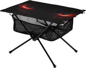xigua Red Eyes Folding Camping Table,Portable Camp Table with Carry Bag Beach Table Folding Table for Picnic, Camp,Party,Travel242