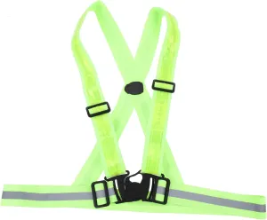 YARNOW 1Set Luminous Reflective Vest for Night Running USB Rechargeable High Visibility Safety Gear for Outdoor Sports Adjustable Fit for Joggers Bikers and More