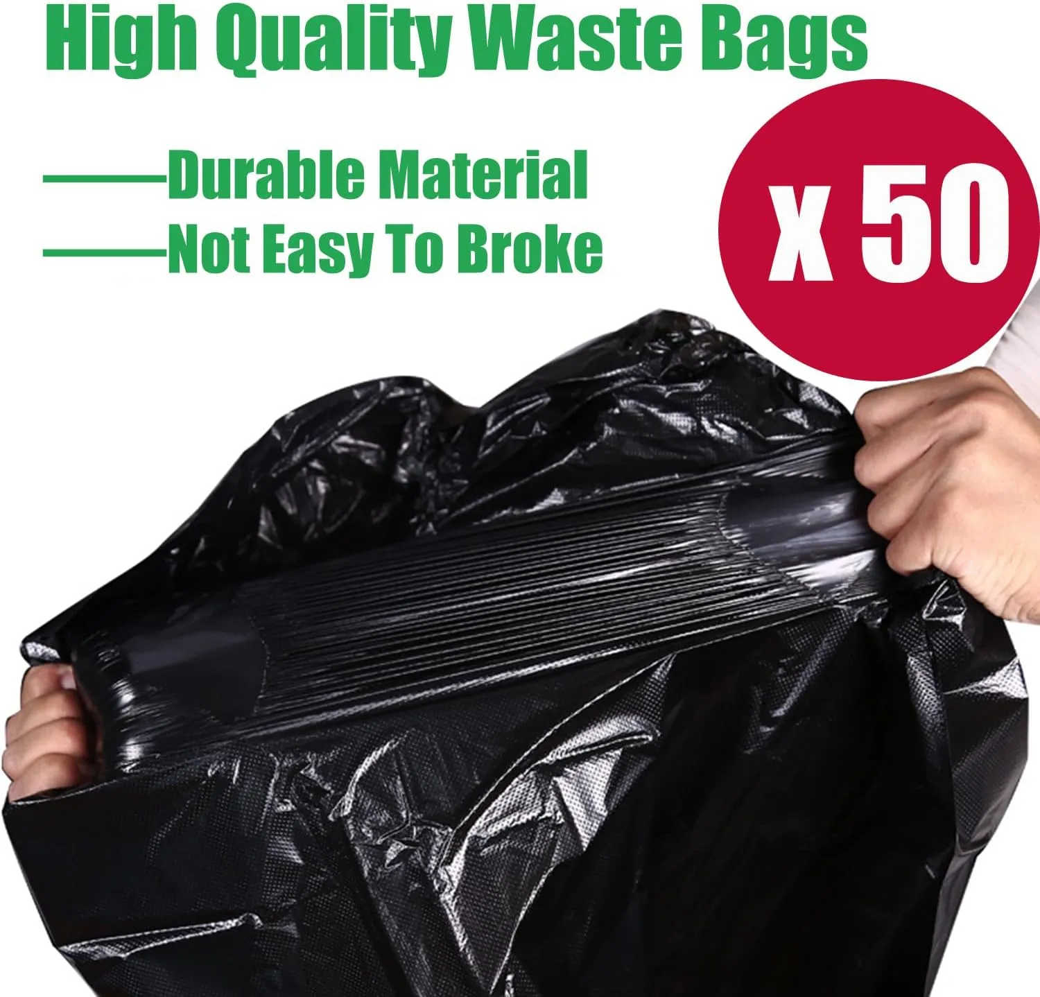 Yatmung Dog Poop Trash Can Outside - One-Stop Solution Extra Large Pooper Scooper Set - 5 Gallon Dog Waste Trash Can Outdoor - Backyard, Yard - with Removable Inner Bin, Foldable Pooper Scooper, Bags