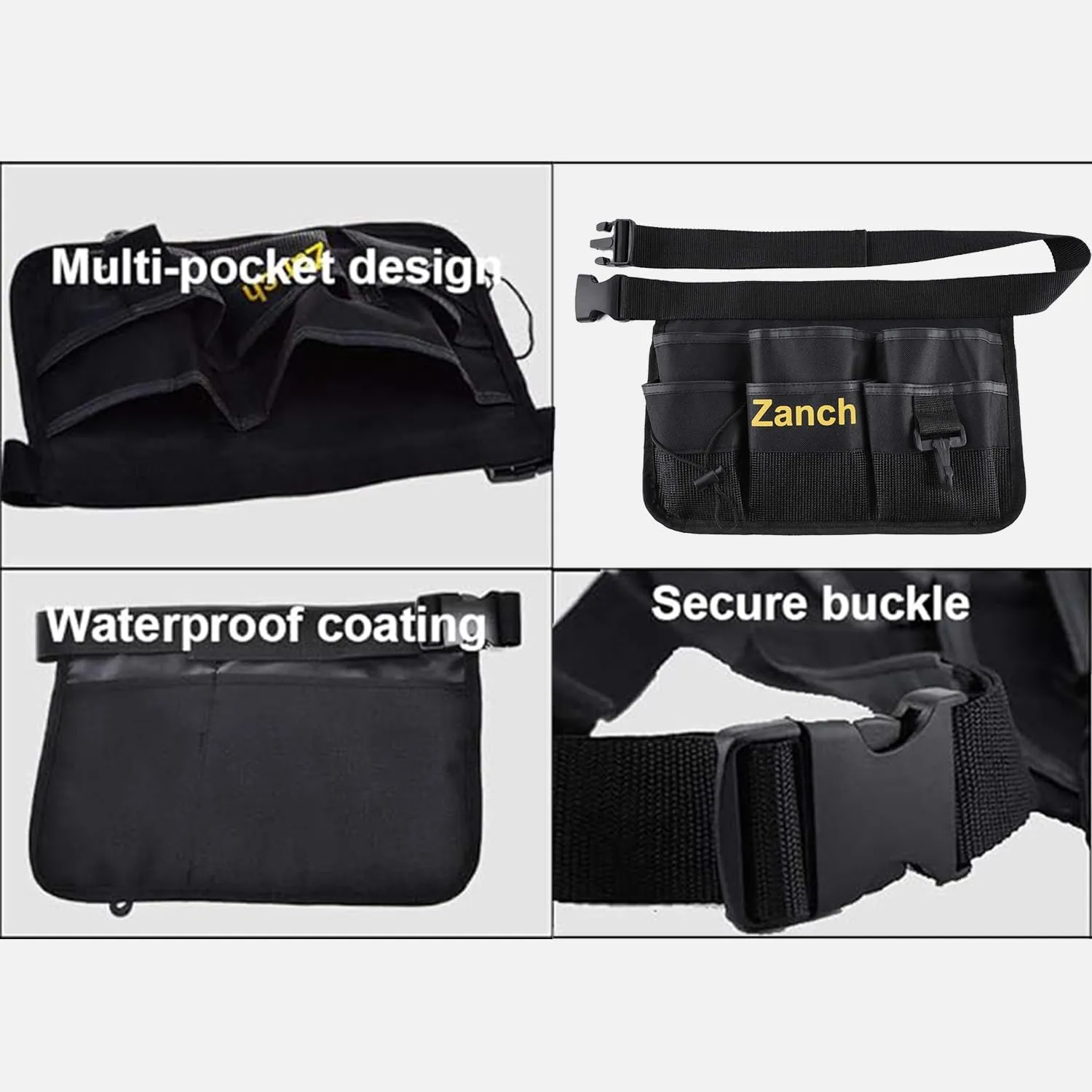 Zanch Window Tint Kit,Complete Tool Set for Professional Window Tint Protective Film Installation【Deluxe 64pcs with Tool Waist Bag】