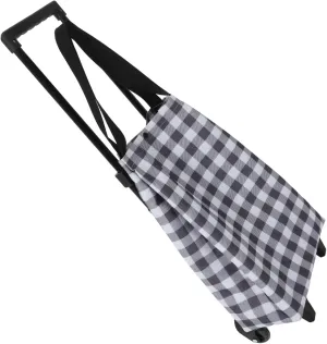Zerodeko Collapsible Grocery Cart on Wheels Shopping Cart Bags Bag Wheels Portable Trolley for Supermarket