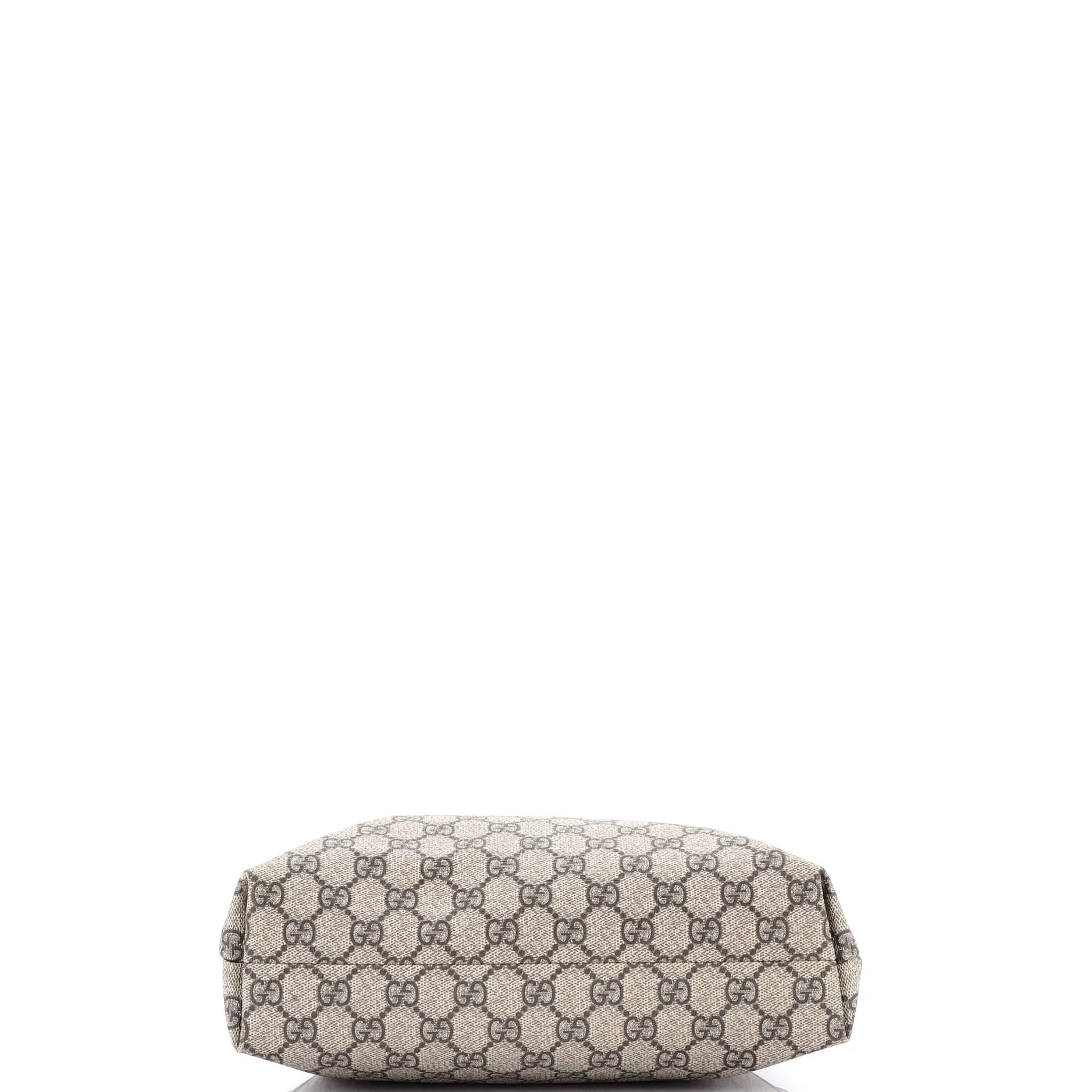 Zip Top Messenger Bag GG Coated Canvas Medium