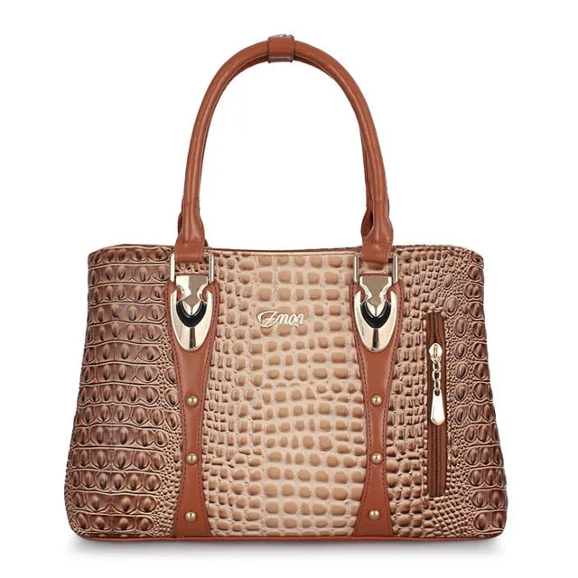 ZMQN Famous Brand Women Handbags Ladies Hand Bags Luxury Handbags Women Bags Designer 2019 Crocodile Leather Bags For Women C804