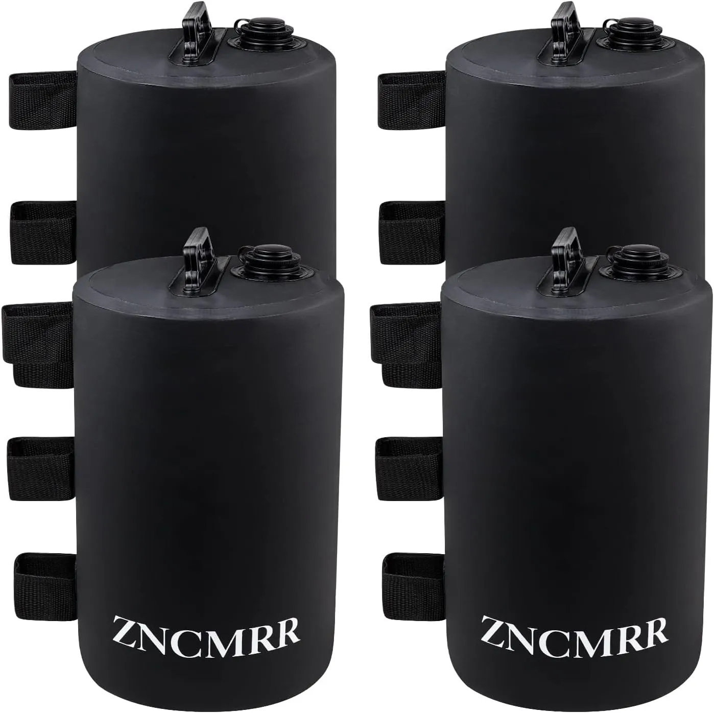 ZNCMRR Canopy Water Weight Bag 4 Pack 88 LBS Water Tent Weights Set of 4 Leg Weights for Gazebo Pop Up Canopies Tent (10L Black)