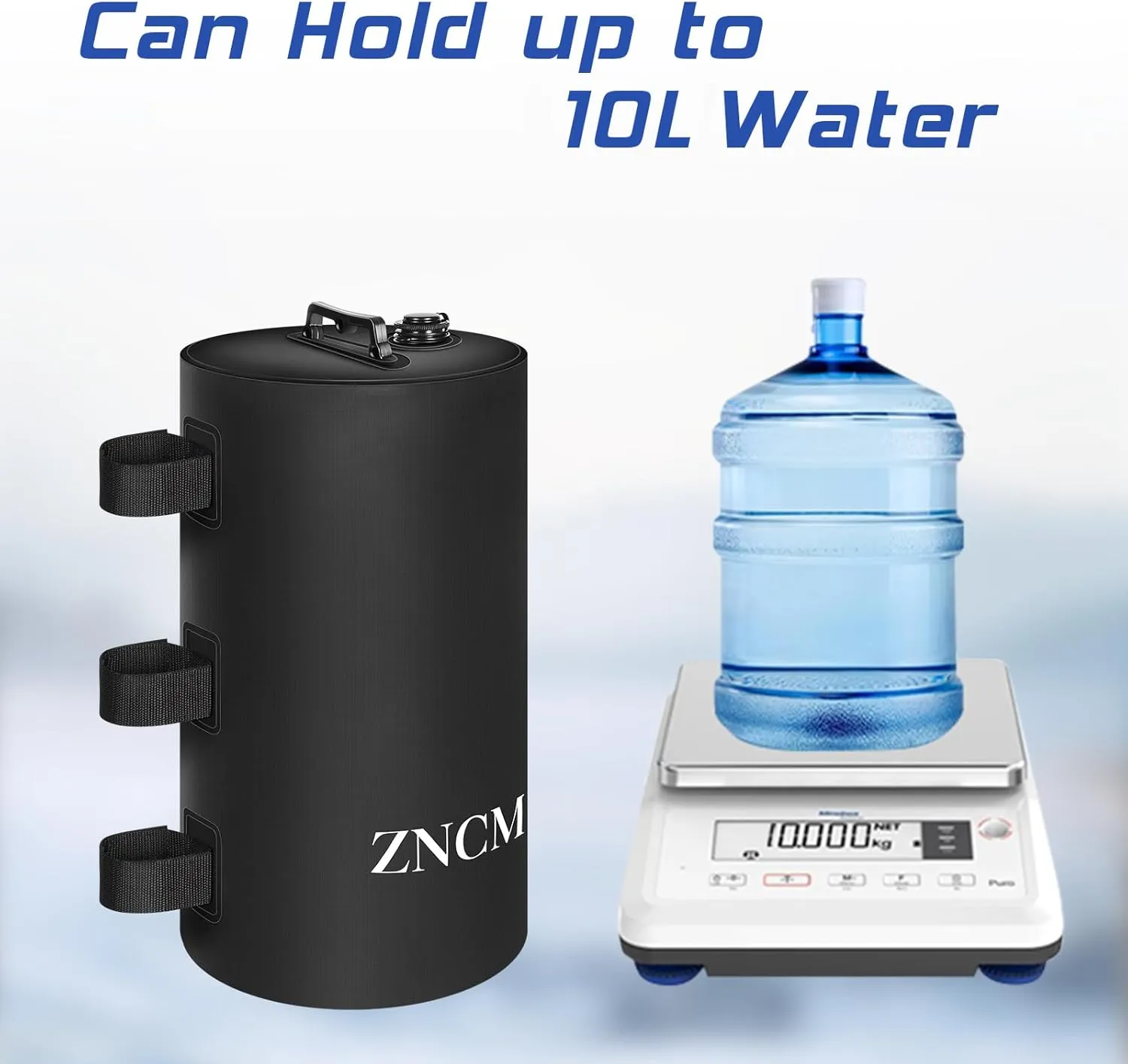 ZNCMRR Canopy Water Weight Bag 4 Pack 88 LBS Water Tent Weights Set of 4 Leg Weights for Gazebo Pop Up Canopies Tent (10L Black)